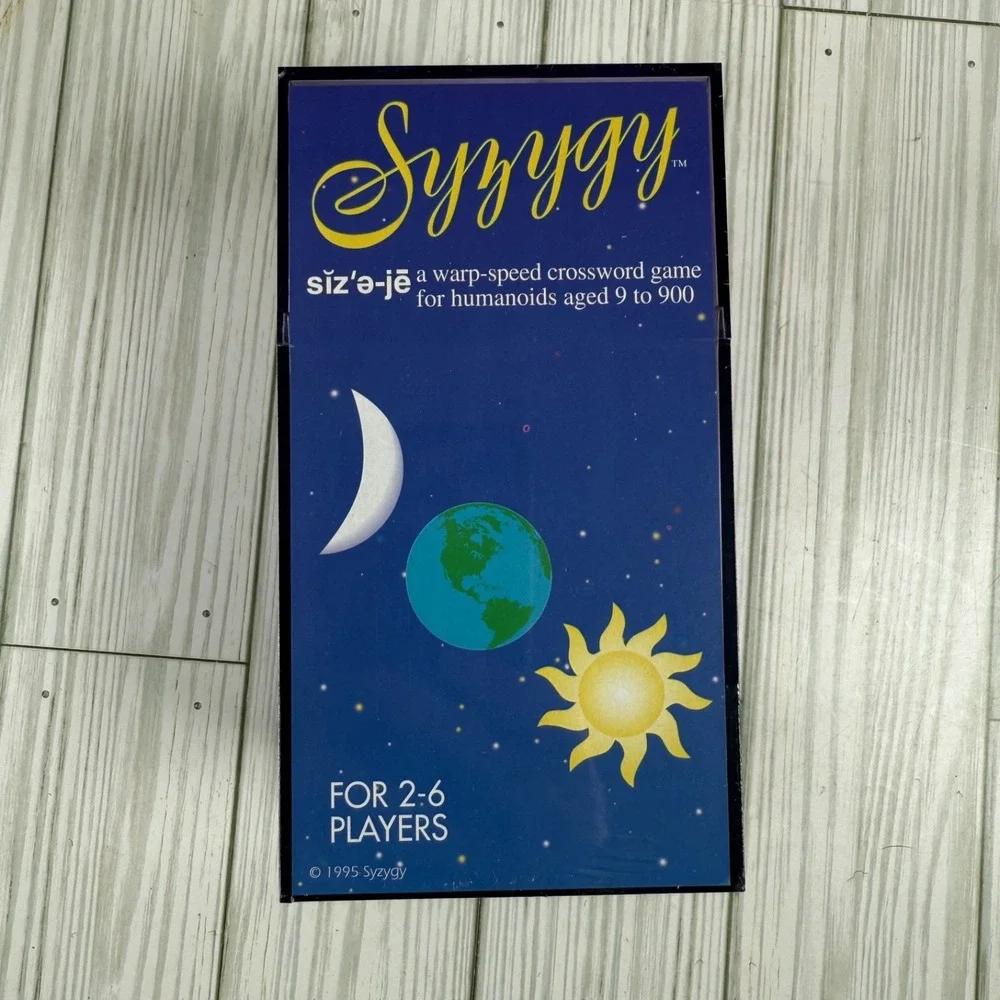 Syzygy Word Game Fast-Paced Fun-to-play Word Game 1999 Crossword‎ NEW SEALED USA